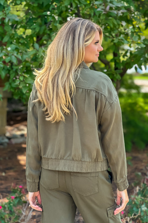 Valera Tribal Jacket : Olive