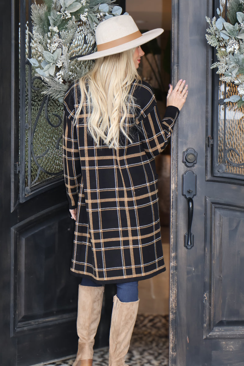 Tribal Oriana Sweater Coat : Black