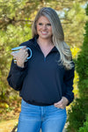 Morning Walk Fleece Lined Pullover : Black