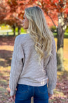 Leanna Textured Fine Gauge Sweater : Warm Heather Oat