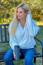 Morning Walk Fleece Lined Pullover : Ivory