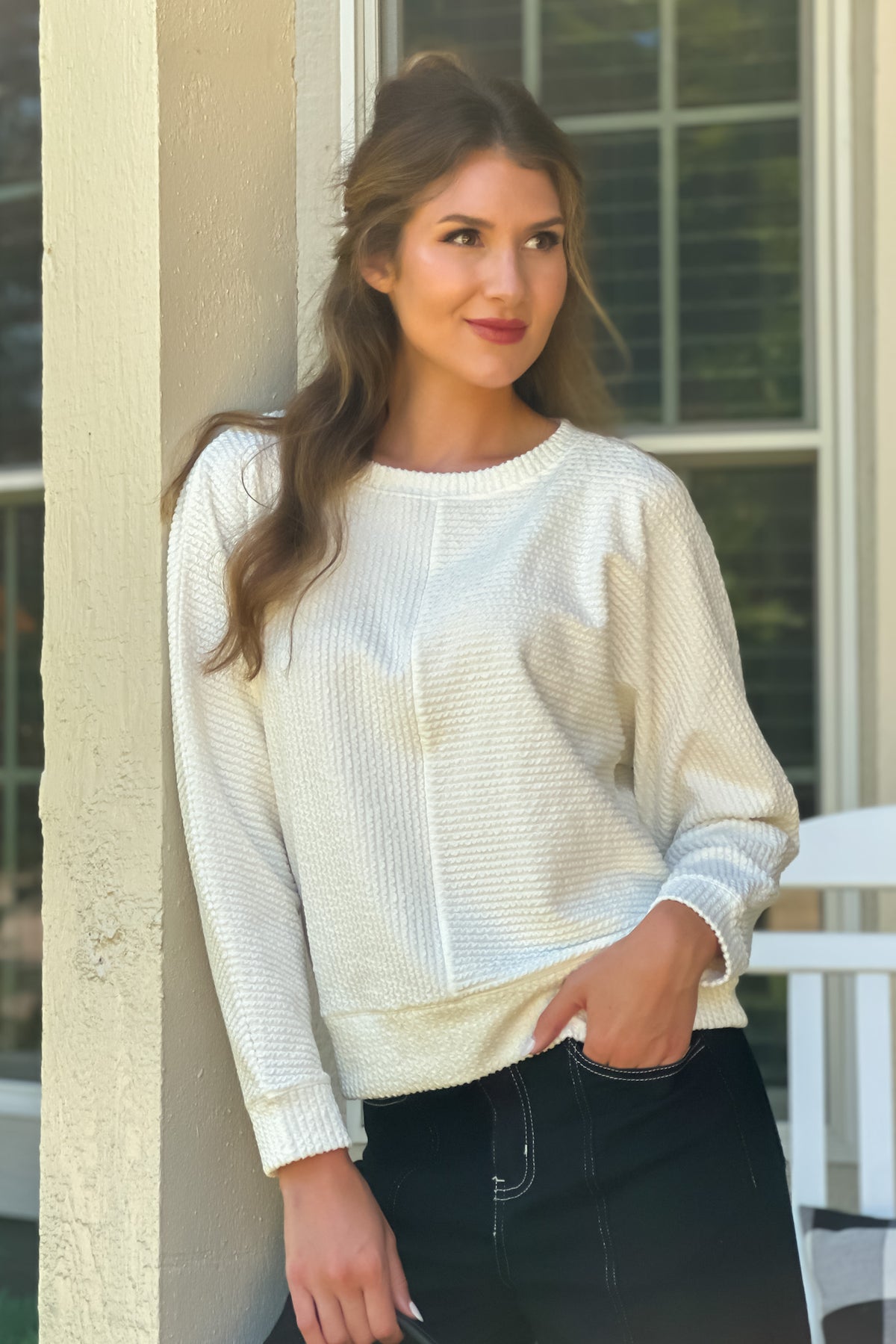 Tribal Lolita Dolman Top : Eggshell