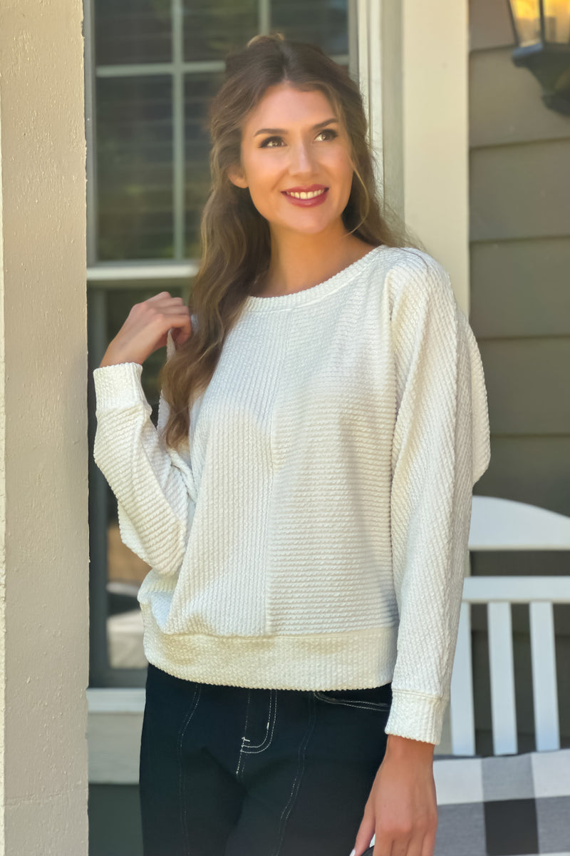 Tribal Lolita Dolman Top : Eggshell