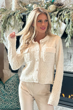 Chanel Christmas Pearl Sweater : Ecru