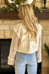 Ladonna Crochet Sleeve Jacket : Ivory