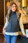 Parkway Stroll Sweater Vest : Charcoal