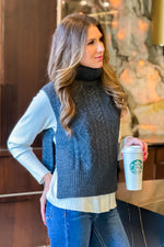 Parkway Stroll Sweater Vest : Charcoal