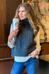 Parkway Stroll Sweater Vest : Charcoal