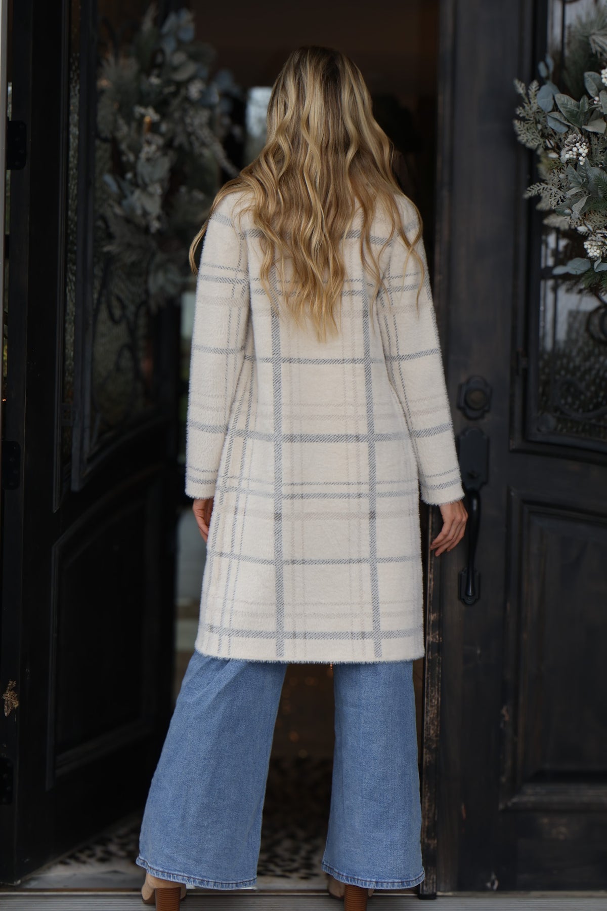 Charlie B Emsley Knit Coat : Ivory