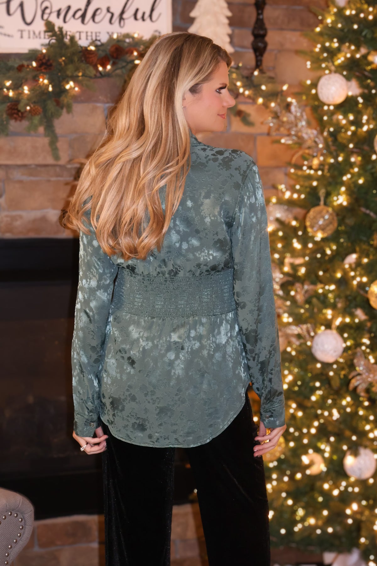 XCVI Lillia Senneca Blouse : Green