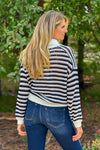 Adaline Collared Sweater : OW/ Navy