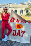 KC Arrowhead GameDay Plush Blanket : White