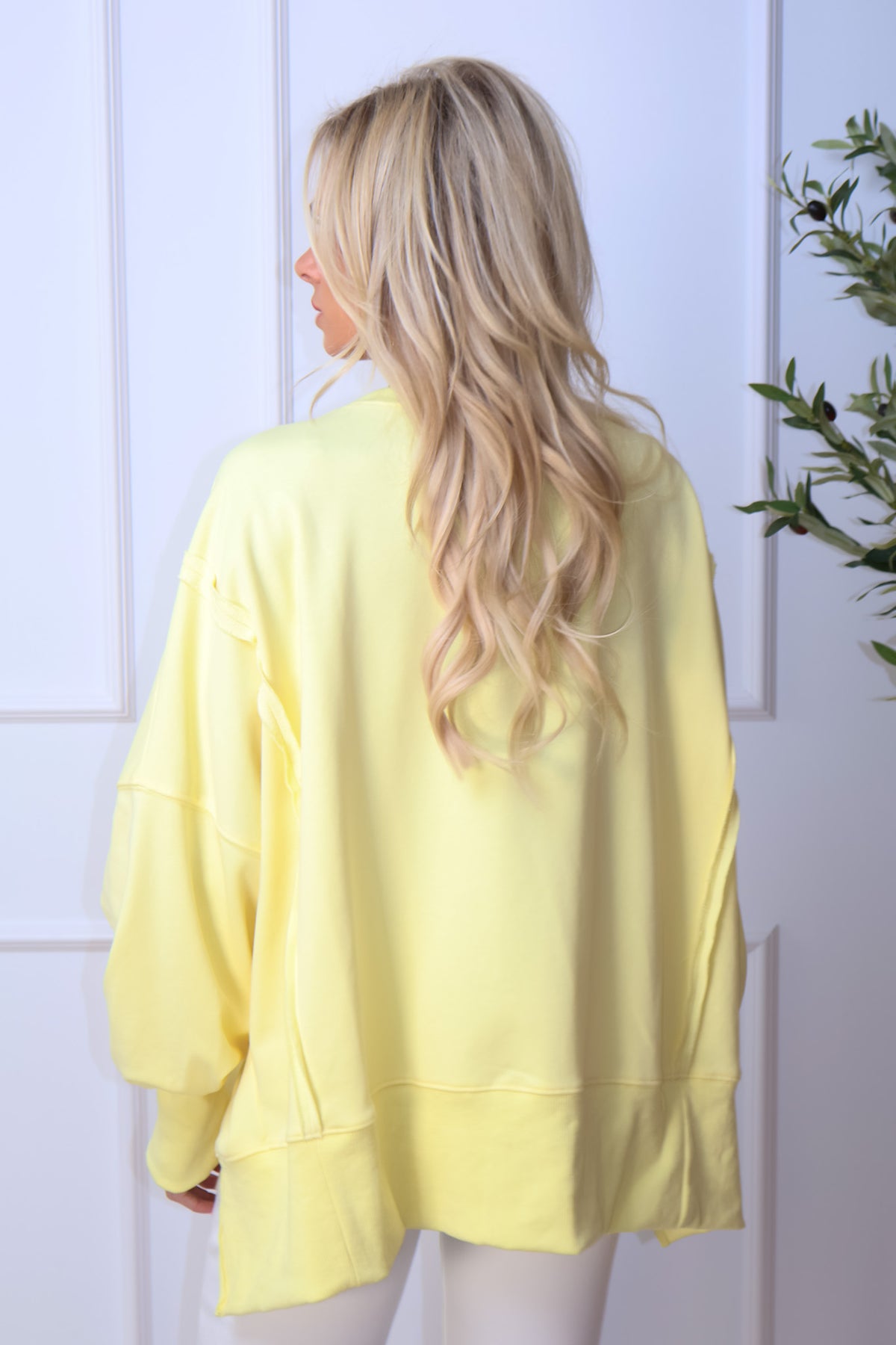 Myla Oversized Pullover : Yellow