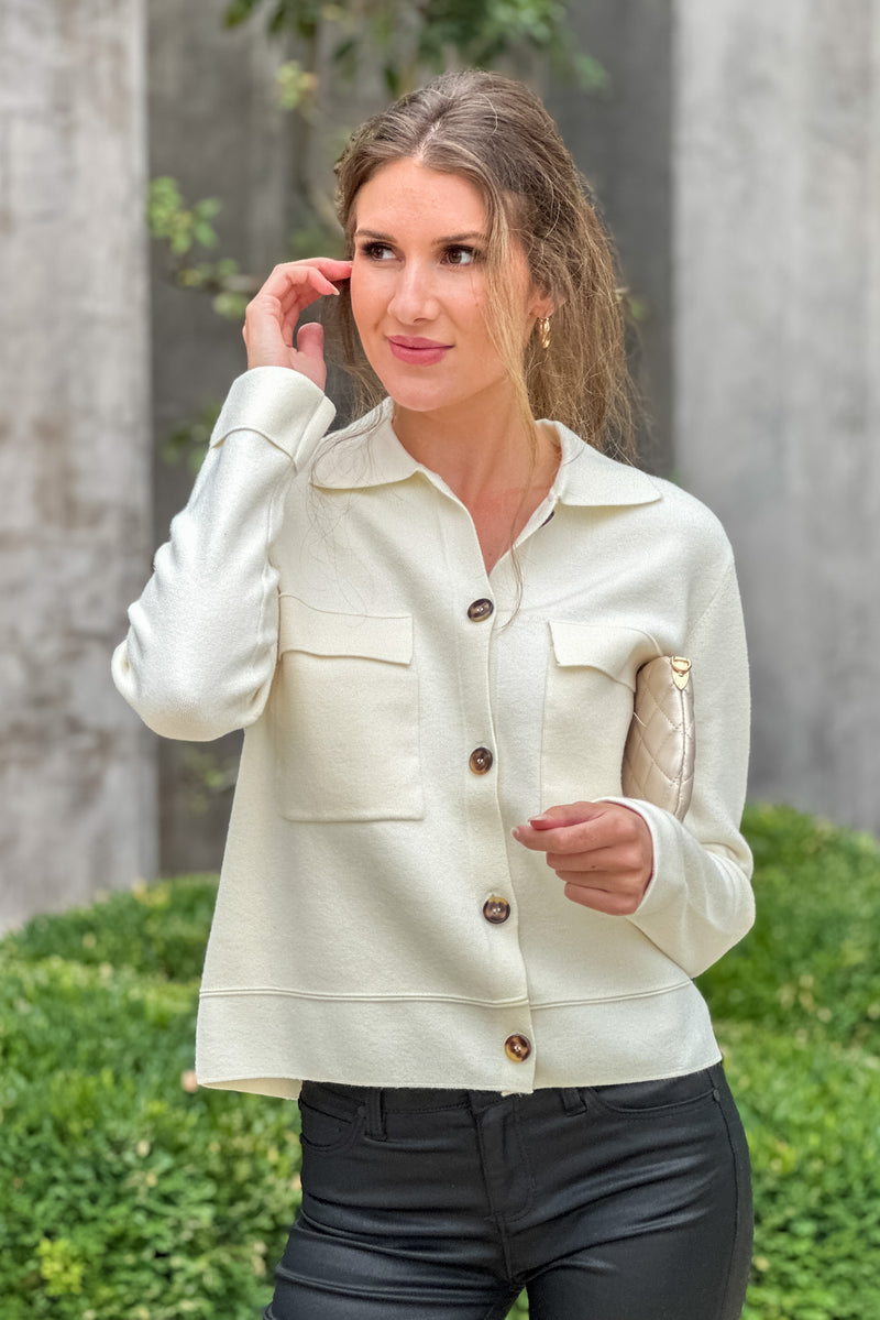 Tribal Kinley Cardigan w Pockets : Moonstone