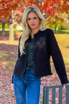 Liverpool Charlee Collarless Soft Feel Jacket : Black