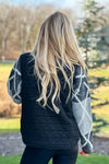 Bringing Cheer Quilted Knit Vest : Black