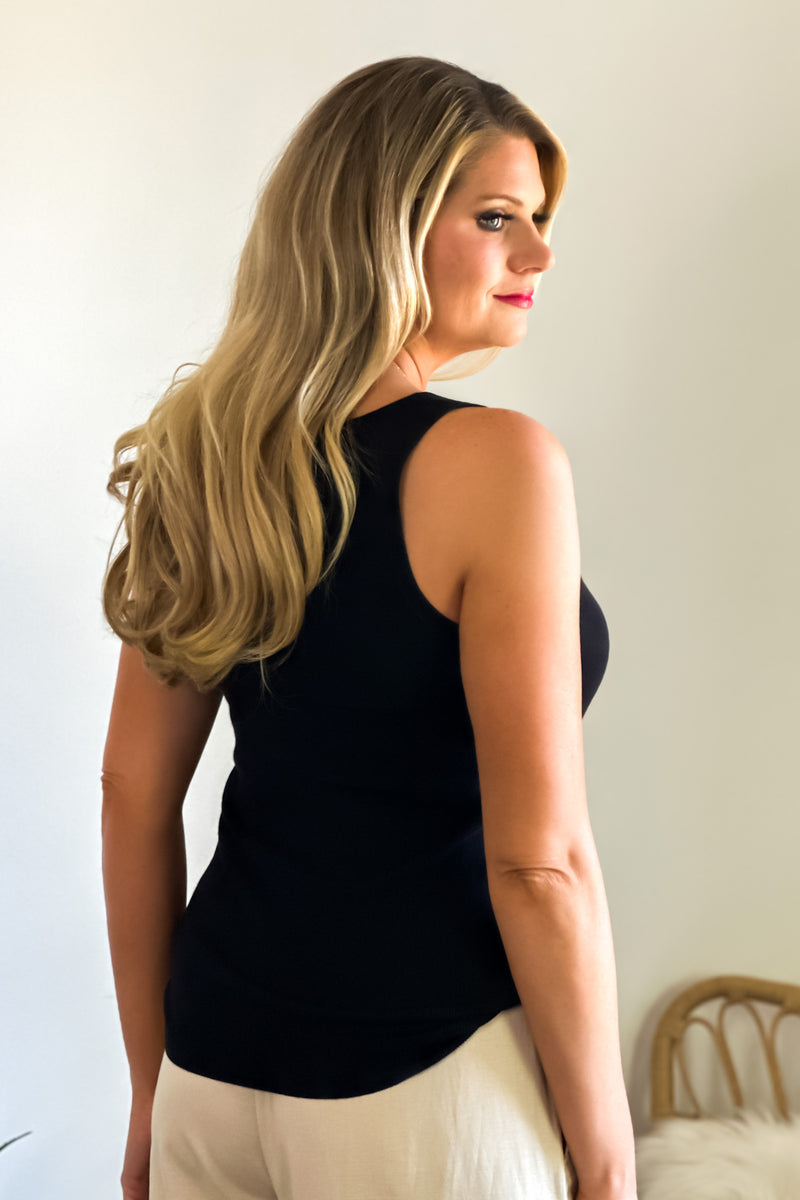 Let's Go Shopping Tank : Black