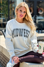 That Cozy Life Midwest Oversized Sweatshirt : Cream