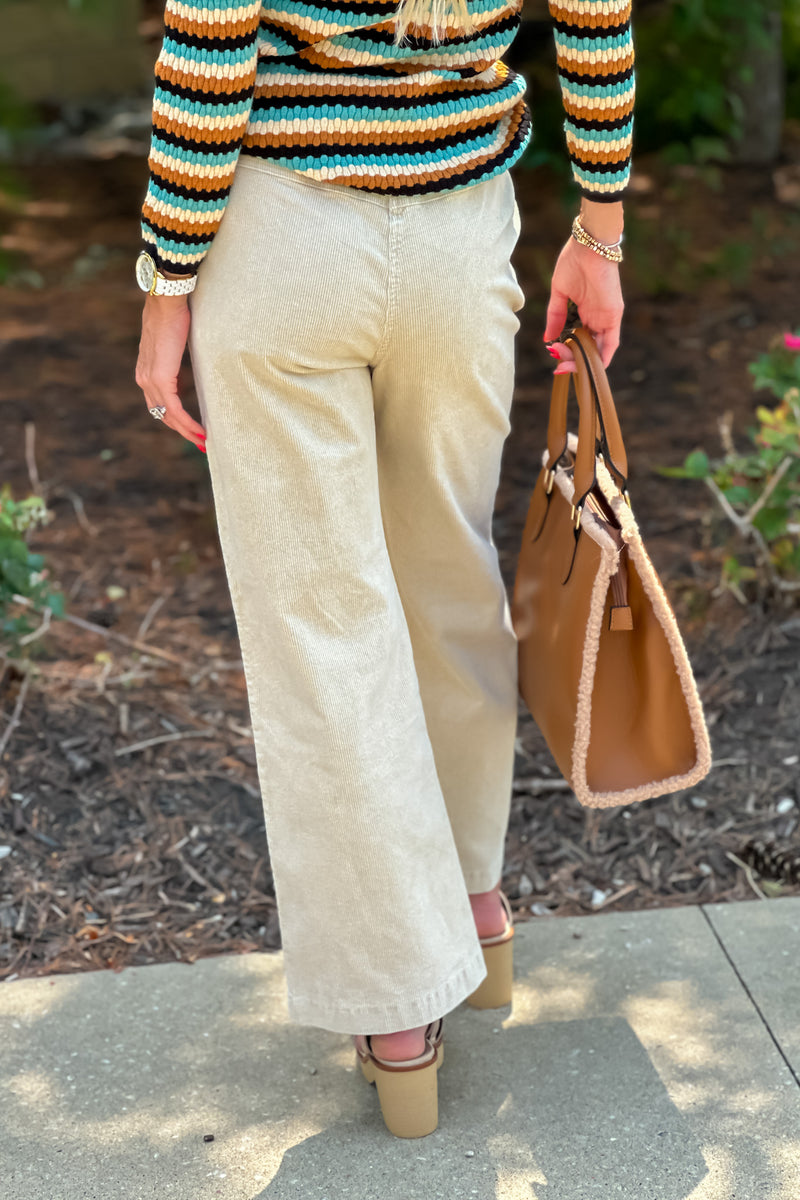 Nicky Corduroy Pants : Almond