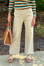 Nicky Corduroy Pants : Almond