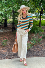 Nicky Corduroy Pants : Almond