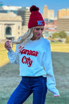 Verity Puff Kansas City Sweater : White