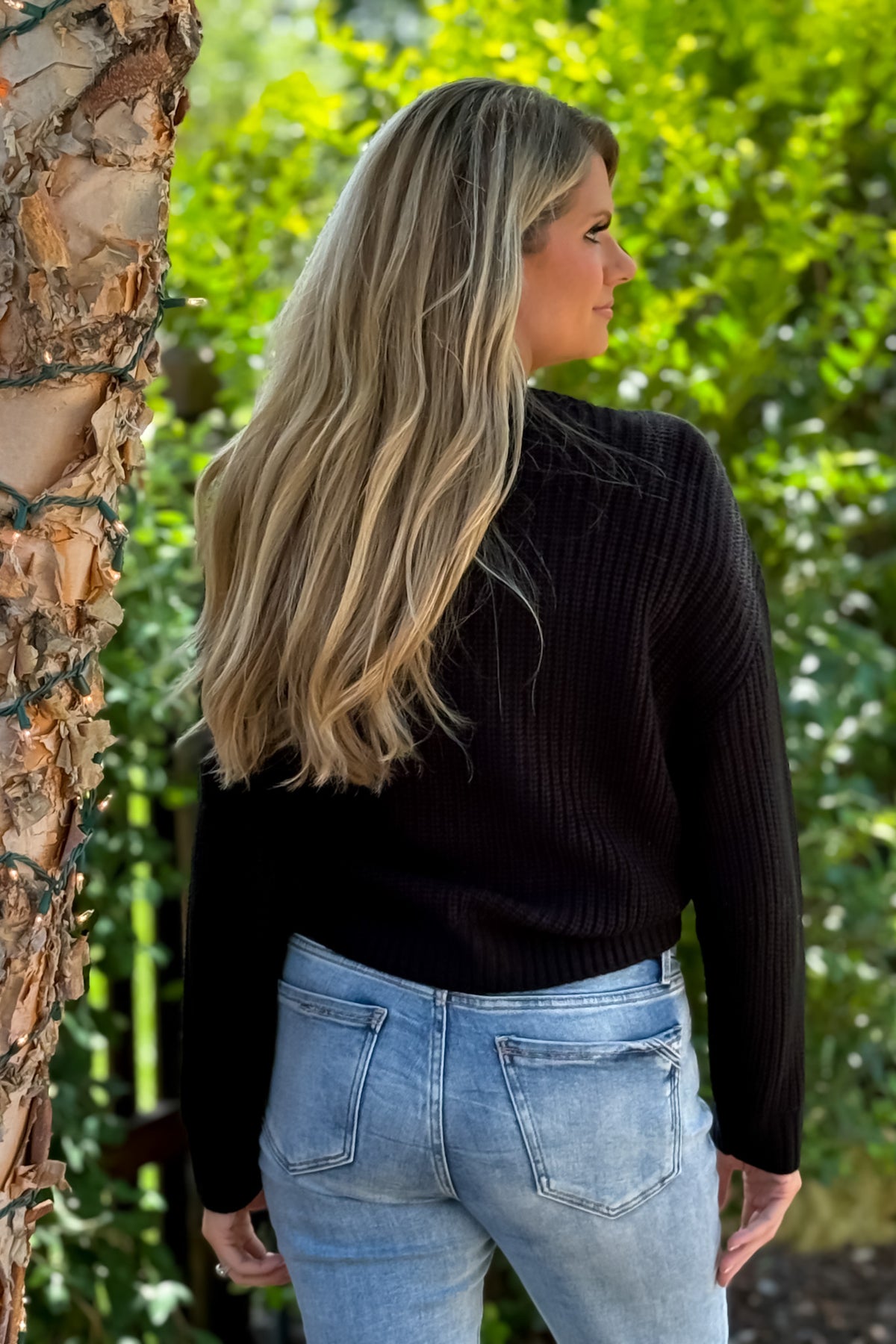Liverpool Pippa Mock Neck Sweater w/ Fringe