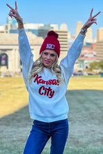 Verity Puff Kansas City Sweater : White