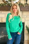 Tribal Lumen Sweater with Thumb Holes : Green