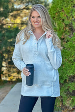 Willa Weekend Getaway Soft Long Pullover : Oatmeal