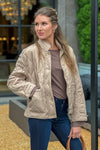 Dylan Quilted Jacket : Tan