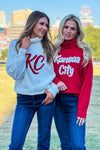 Tinley Puff Turtleneck Kansas City Sweater : Red