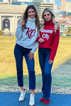 Tinley Puff Turtleneck Kansas City Sweater : Red