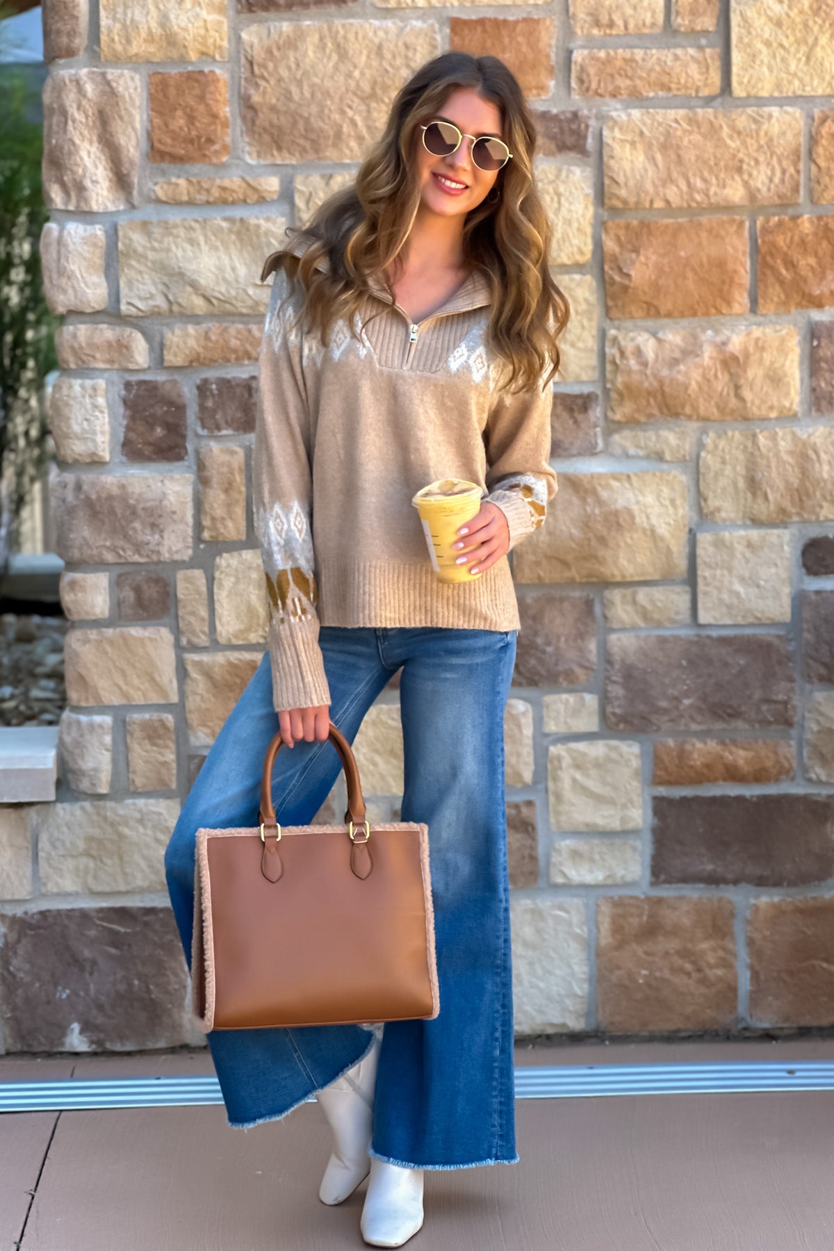 Ouray Sailor collared Sweater : Taupe