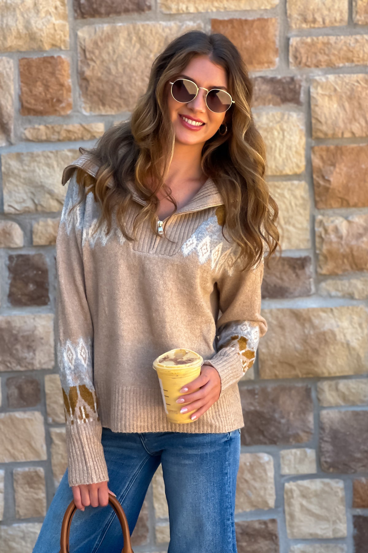 Ouray Sailor collared Sweater : Taupe