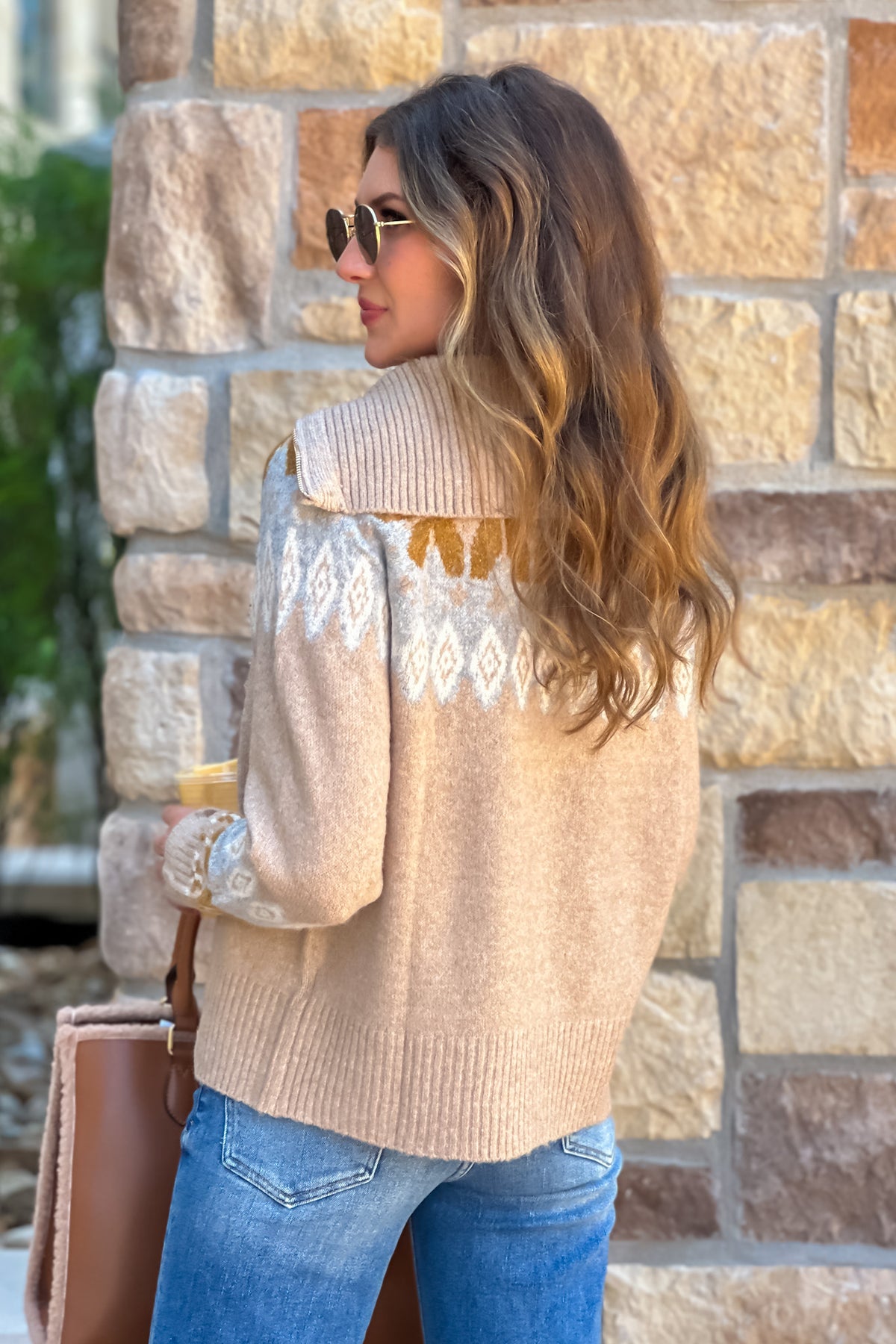 Ouray Sailor collared Sweater : Taupe