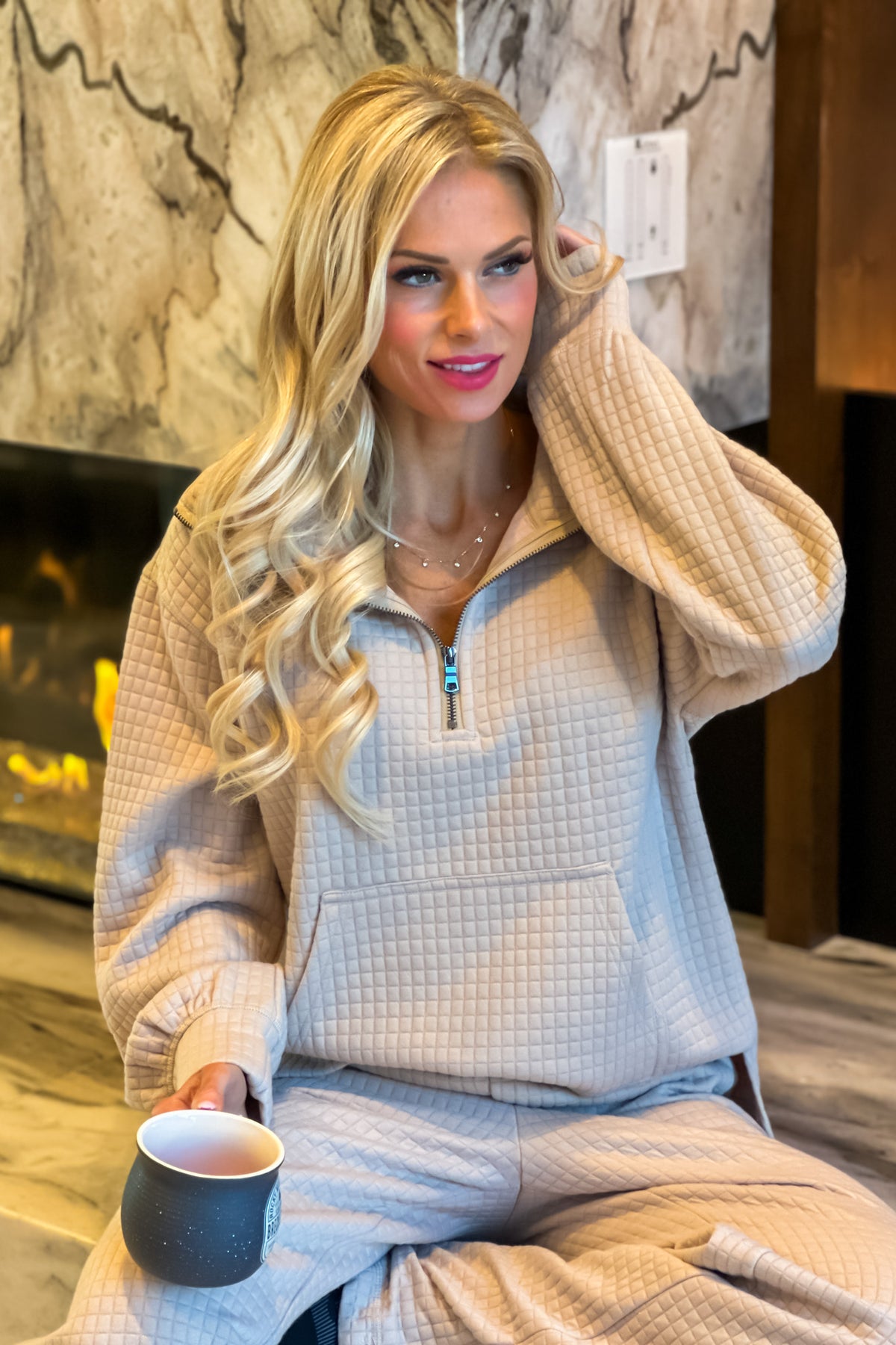 Tribal Travel Day Lounge Set : Frost Grey