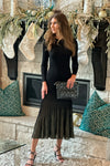 Midnight Ball Sweater Maxi Dress : Black