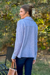 Diedre Button Down Thermal Jacket : Cloudy Blue