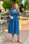 Lorrie Midi Dress : Dark Denim