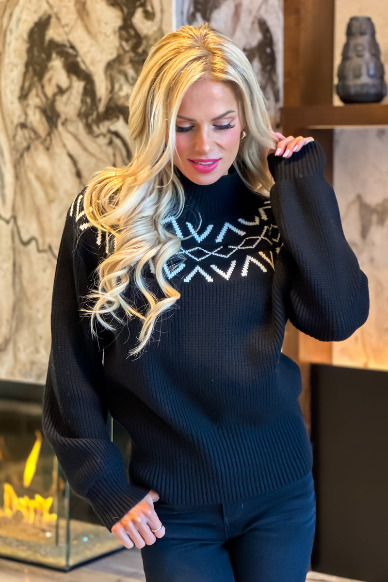 Midnight In Aspen Sweater : Black