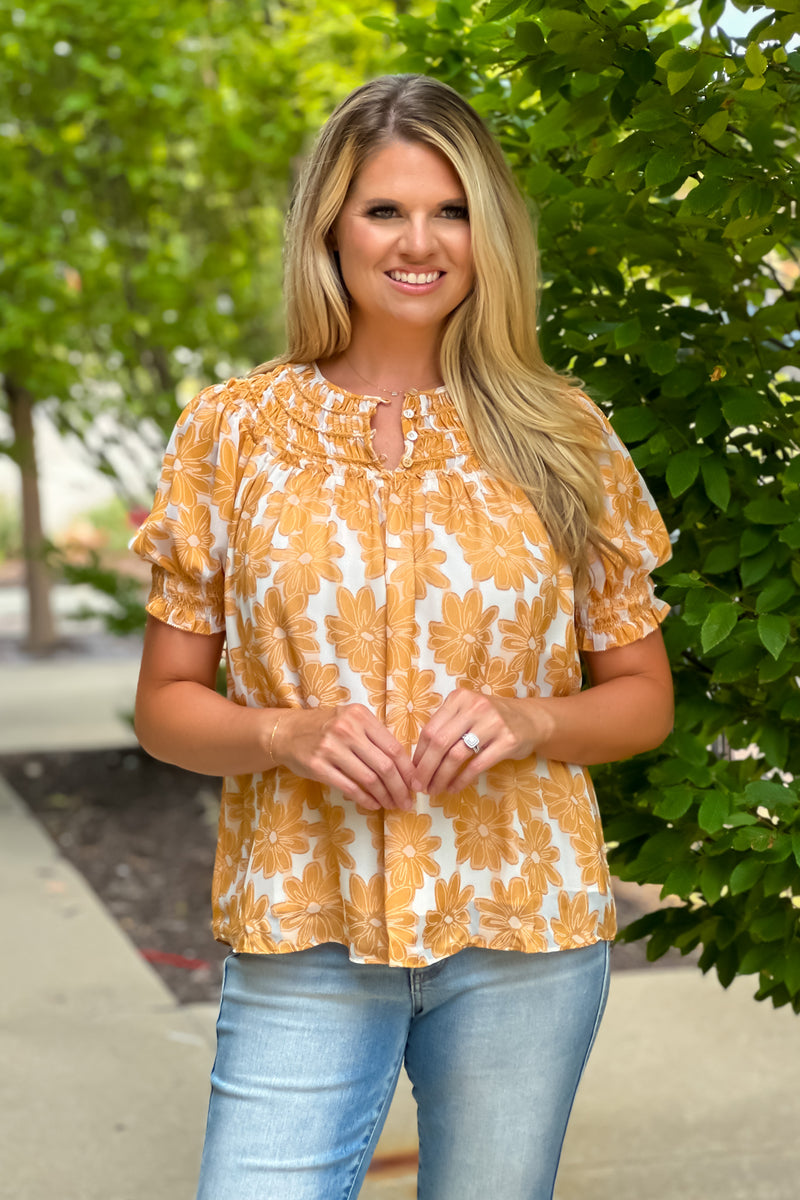 Deanna Round Neck Top : Marmalade