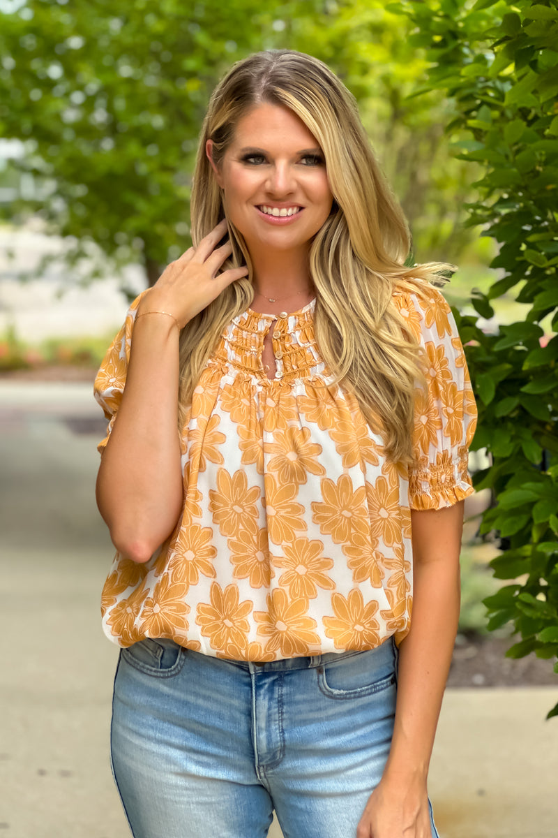 Deanna Round Neck Top : Marmalade