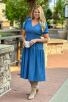 Lorrie Midi Dress : Dark Denim