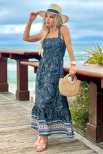 Tribal Drea Lined Sleeveless Dress : Deep Sea