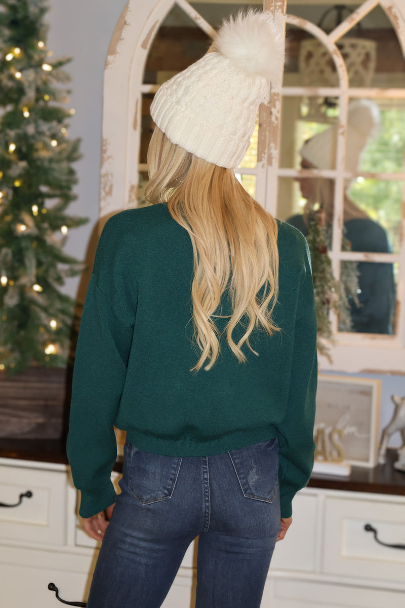 Pinewood Strolls Sweater : Hunter Green