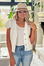 All You Need Crochet Cardigan : Off White