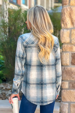 Telluride Soft Plaid Shirt : Camel/Teal