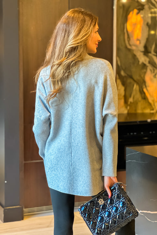 Shopping Day Dolman Sweater : Grey