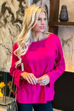 Pretty in Pink Liverpool Sweater : Hot Pink